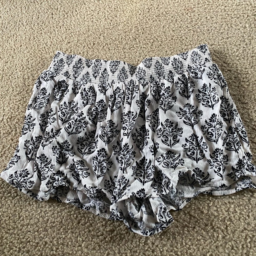 Printed Flowy Shorts